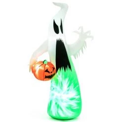 Costway 6 FT Inflatable Halloween Hunting Ghost with Pumpkin w/Spinning Lamp -Halloween Decorations Sales Store unnamed file 2233