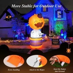 Costway 6ft Halloween Inflatable Pumpkin Hot Air Balloon Ghost Blow up Yard Decoration 11 Costway 6ft Halloween Inflatable Pumpkin Hot Air Balloon Ghost Blow up Yard Decoration -Halloween Decorations Sales Store unnamed file 2237