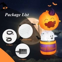 Costway 6ft Halloween Inflatable Pumpkin Hot Air Balloon Ghost Blow up Yard Decoration 12 Costway 6ft Halloween Inflatable Pumpkin Hot Air Balloon Ghost Blow up Yard Decoration -Halloween Decorations Sales Store unnamed file 2238