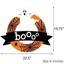 Big Dot of Happiness Spooky Ghost - Outdoor Halloween Party Decor - Front Door Wreath 10 Big Dot of Happiness Spooky Ghost - Outdoor Halloween Party Decor - Front Door Wreath -Halloween Decorations Sales Store unnamed file 2251