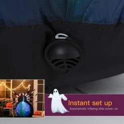 HomCom 5' Giant Spooky Spider LED Light Outdoor Inflatable Halloween Yard Decoration -Halloween Decorations Sales Store unnamed file 2259