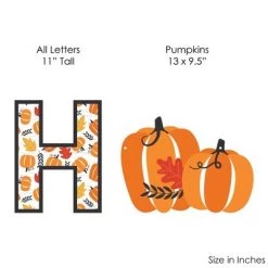 Big Dot of Happiness Fall Pumpkin - Large Halloween or Thanksgiving Party Decorations - Happy Fall - Outdoor Letter Banner -Halloween Decorations Sales Store unnamed file 229