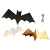 Meri Meri Halloween Foil Hanging Bats (Pack of 8)