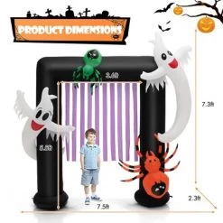 Costway 7.5FT Halloween Inflatable Archway Blow-up Festive Decoration for Backyard Porch -Halloween Decorations Sales Store unnamed file 2294