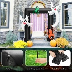 Costway 7.5FT Halloween Inflatable Archway Blow-up Festive Decoration for Backyard Porch -Halloween Decorations Sales Store unnamed file 2296