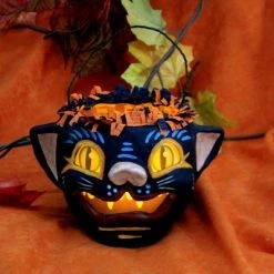 Jorge De Rojas 3.5" Tabby Bucket Halloween Glow Cat - Decorative Figurines 5 Jorge De Rojas 3.5" Tabby Bucket Halloween Glow Cat - Decorative Figurines -Halloween Decorations Sales Store unnamed file 2324