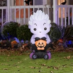 Gemmy Airblown Inflatable Ursula, 3.5 ft Tall, White