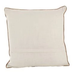 18"x18" Beaded Thanksgiving Pumpkin Design Cotton Square Throw Pillow Gold - Saro Lifestyle