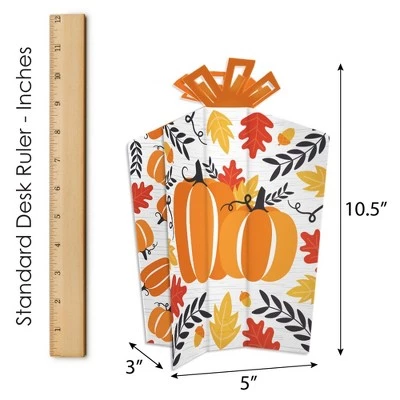 Big Dot of Happiness Fall Pumpkin - Table Decorations - Halloween or Thanksgiving Party Fold and Flare Centerpieces - 10 Count 5 Big Dot of Happiness Fall Pumpkin - Table Decorations - Halloween or Thanksgiving Party Fold and Flare Centerpieces - 10 Count - Image 5