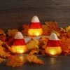 Mr. Halloween Mercury Glass LED Candy Corn Lights - 5"- Set of 3