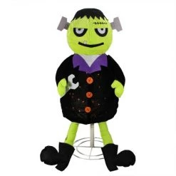 Northlight 40.5" Prelit Standing Frankenstein Monster Halloween Decoration - Black/Green