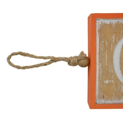 Northlight 27.5" Beige and Orange BOO Halloween Decorative Hanging Banner 1 Northlight 27.5" Beige and Orange BOO Halloween Decorative Hanging Banner