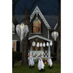 Northlight 6-Piece Ghost Family Halloween Porch Display Decoration Set