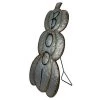 Northlight 28' Silver and Brown Metal Pumpkin Halloween Decoration