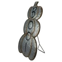 Northlight 28' Silver and Brown Metal Pumpkin Halloween Decoration