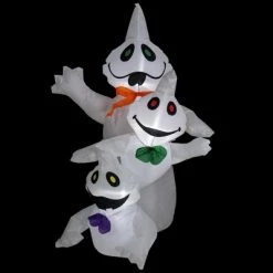 Northlight 3.5' Lighted Inflatable Halloween Ghost Trio Outdoor Yard Decoration