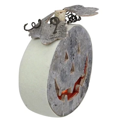 Northlight 9.25" Gray LED Battery Operated Jack-O-Lantern Halloween Table Top Decoration 1 Northlight 9.25" Gray LED Battery Operated Jack-O-Lantern Halloween Table Top Decoration