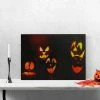 Northlight LED Lighted Silly and Spooky Jack-O-Lanterns Halloween Canvas Wall Art 15.75" x 12"