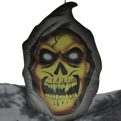 Northlight 11' Grim Reaper Hanging Halloween Figurine - Black/Gray 1 Northlight 11' Grim Reaper Hanging Halloween Figurine - Black/Gray