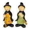 Northlight 8" Witch with Brooms Halloween Figurines 36ct - Black/Brown