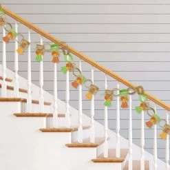 Big Dot of Happiness Pumpkin Patch - 90 Chain Links & 30 Paper Tassels Decor Kit - Fall Halloween or Thanksgiving Party Paper Chains Garland - 21 feet