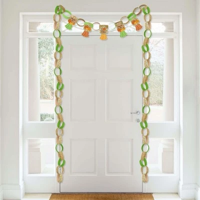 Big Dot of Happiness Pumpkin Patch - 90 Chain Links & 30 Paper Tassels Decor Kit - Fall Halloween or Thanksgiving Party Paper Chains Garland - 21 feet 2 Big Dot of Happiness Pumpkin Patch - 90 Chain Links & 30 Paper Tassels Decor Kit - Fall Halloween or Thanksgiving Party Paper Chains Garland - 21 feet - Image 2