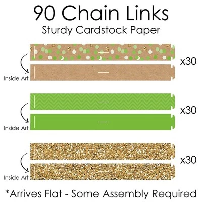 Big Dot of Happiness Pumpkin Patch - 90 Chain Links & 30 Paper Tassels Decor Kit - Fall Halloween or Thanksgiving Party Paper Chains Garland - 21 feet 4 Big Dot of Happiness Pumpkin Patch - 90 Chain Links & 30 Paper Tassels Decor Kit - Fall Halloween or Thanksgiving Party Paper Chains Garland - 21 feet - Image 4