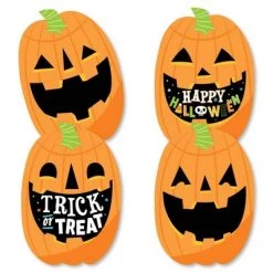 Big Dot of Happiness Jack-O'-Lantern Halloween - Decorations DIY Kids Halloween Party Essentials - Set of 20