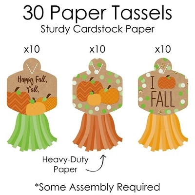 Big Dot of Happiness Pumpkin Patch - 90 Chain Links & 30 Paper Tassels Decor Kit - Fall Halloween or Thanksgiving Party Paper Chains Garland - 21 feet 5 Big Dot of Happiness Pumpkin Patch - 90 Chain Links & 30 Paper Tassels Decor Kit - Fall Halloween or Thanksgiving Party Paper Chains Garland - 21 feet - Image 5