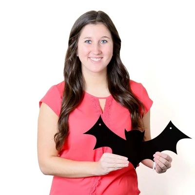 Big Dot of Happiness Hanging Black Bats - Outdoor Hanging Decor - Halloween Party Decorations - 10 Pieces 5 Big Dot of Happiness Hanging Black Bats - Outdoor Hanging Decor - Halloween Party Decorations - 10 Pieces - Image 5