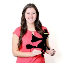 Big Dot of Happiness Hanging Scary Squad - Witch, Bats & Ghosts - Outdoor Hanging Decor - Halloween Party Decorations - 10 Pieces -Halloween Decorations Sales Store unnamed file 2511