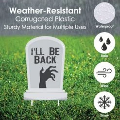 Big Dot of Happiness Funny Tombstones - Graveyard Lawn Decorations - Halloween Yard Decorations - 10 Piece -Halloween Decorations Sales Store unnamed file 2519