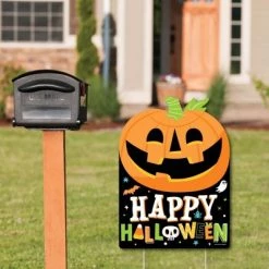 Big Dot of Happiness Jack-O'-Lantern Halloween - Party Decorations - Kids Halloween Party Welcome Yard Sign