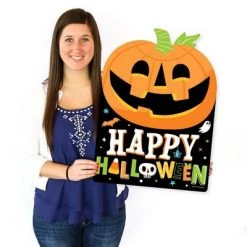 Big Dot of Happiness Jack-O'-Lantern Halloween - Party Decorations - Kids Halloween Party Welcome Yard Sign -Halloween Decorations Sales Store unnamed file 2529