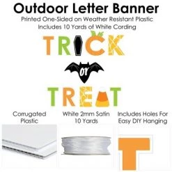 Big Dot of Happiness Jack-O'-Lantern Halloween - Large Kids Halloween Party Decorations - Trick or Treat - Outdoor Letter Banner -Halloween Decorations Sales Store unnamed file 2542