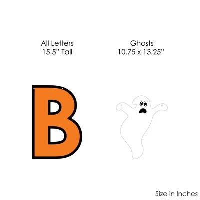 Big Dot of Happiness Spooky Ghost - Halloween Party Decorations - Boo - Outdoor Letter Banner 4 Big Dot of Happiness Spooky Ghost - Halloween Party Decorations - Boo - Outdoor Letter Banner - Image 4