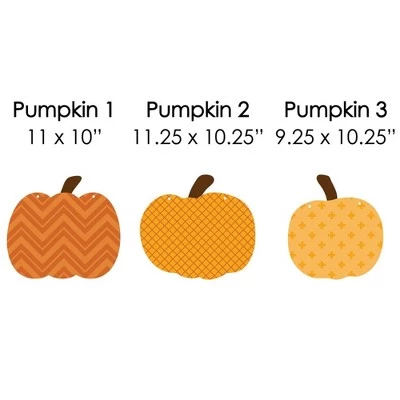 Big Dot of Happiness Hanging Pumpkin Patch - Outdoor Fall, Halloween or Thanksgiving Party Hanging Porch and Tree Yard Decorations - 10 Pieces 4 Big Dot of Happiness Hanging Pumpkin Patch - Outdoor Fall, Halloween or Thanksgiving Party Hanging Porch and Tree Yard Decorations - 10 Pieces - Image 4