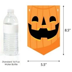 Big Dot of Happiness Jack-O'-Lantern Halloween - Kids Halloween Party Bunting Banner - Party Decorations - Happy Halloween