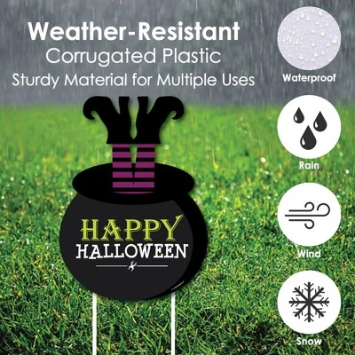 Big Dot of Happiness Happy Halloween - Party Decorations - Witch Party Welcome Yard Sign 5 Big Dot of Happiness Happy Halloween - Party Decorations - Witch Party Welcome Yard Sign - Image 5
