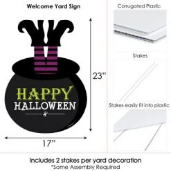 Big Dot of Happiness Happy Halloween - Party Decorations - Witch Party Welcome Yard Sign 12 Big Dot of Happiness Happy Halloween - Party Decorations - Witch Party Welcome Yard Sign -Halloween Decorations Sales Store unnamed file 2560