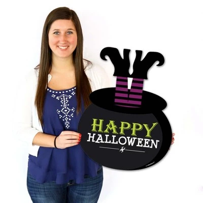 Big Dot of Happiness Happy Halloween - Party Decorations - Witch Party Welcome Yard Sign 7 Big Dot of Happiness Happy Halloween - Party Decorations - Witch Party Welcome Yard Sign - Image 7