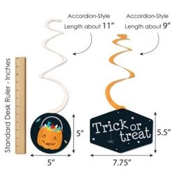 Big Dot of Happiness Trick or Treat - Halloween Party Hanging Decor - Party Decoration Swirls - Set of 40 -Halloween Decorations Sales Store unnamed file 2567
