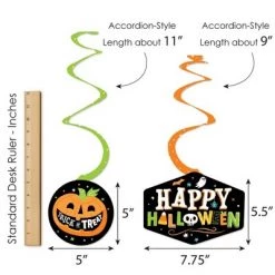 Big Dot of Happiness Jack-O'-Lantern Halloween - Kids Halloween Party Hanging Decor - Party Decoration Swirls - Set of 40 -Halloween Decorations Sales Store unnamed file 2573