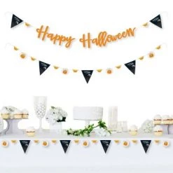 Big Dot of Happiness Trick or Treat - Halloween Party Letter Banner Decoration - 36 Banner Cutouts and Happy Halloween Banner Letters