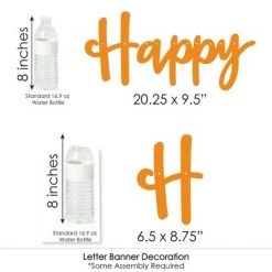 Big Dot of Happiness Trick or Treat - Halloween Party Letter Banner Decoration - 36 Banner Cutouts and Happy Halloween Banner Letters -Halloween Decorations Sales Store unnamed file 2585