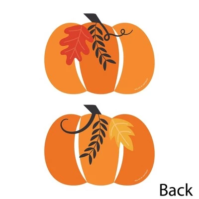 Big Dot of Happiness Fall Pumpkin - Pumpkin Decorations DIY Halloween or Thanksgiving Party Essentials - Set of 20 2 Big Dot of Happiness Fall Pumpkin - Pumpkin Decorations DIY Halloween or Thanksgiving Party Essentials - Set of 20 - Image 2