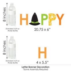 Big Dot of Happiness Jack-O'-Lantern Halloween - Kids Halloween Party Letter Banner Decoration - 36 Banner Cutouts and Happy Halloween Banner Letters -Halloween Decorations Sales Store unnamed file 2590
