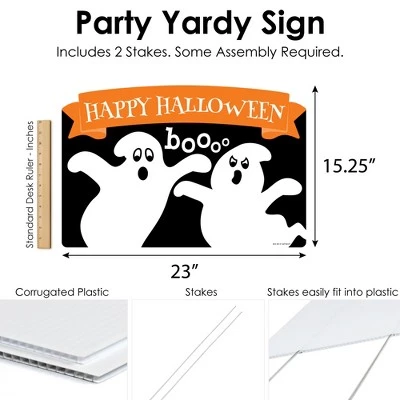 Big Dot of Happiness Spooky Ghost - Halloween Party Yard Sign Lawn Decorations - Happy Halloween Party Yardy Sign 4 Big Dot of Happiness Spooky Ghost - Halloween Party Yard Sign Lawn Decorations - Happy Halloween Party Yardy Sign - Image 4