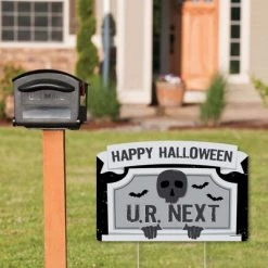 Big Dot of Happiness Graveyard Tombstones - Halloween Party Yard Sign Lawn Decorations - Happy Halloween Party Yardy Sign