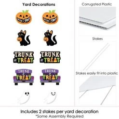 Big Dot of Happiness Trunk or Treat - Cat Pumpkin Trunk Lawn Decorations - Outdoor Halloween Car Parade Party Yard Decorations - 10 Piece -Halloween Decorations Sales Store unnamed file 2607